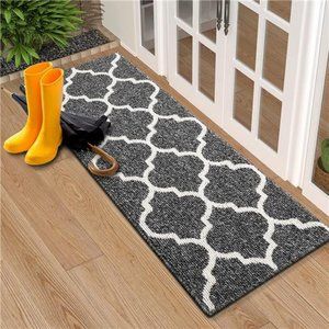 Indoor Door Mat, 47x20, Non-Slip Absorbent Resist Dirt Entrance Mat, Washable